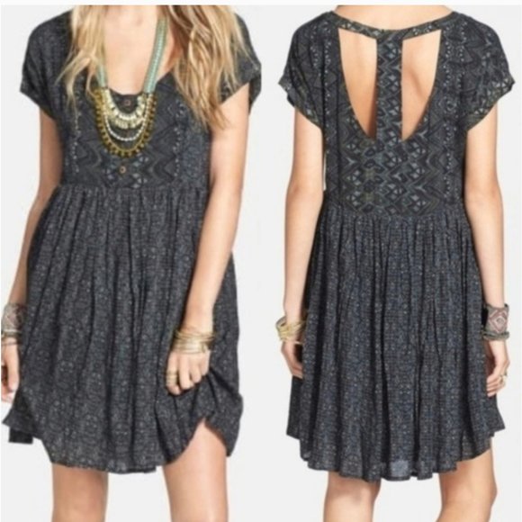 Free People Dresses & Skirts - FREE PEOPLE SUNDOWN STRAP BABY DOLL DRESS XS